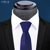 Tie with zipper, classic suit jacket, men's cloth, 7cm