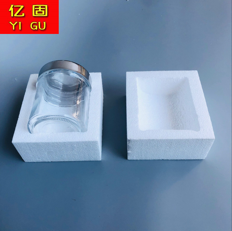 厂家直销定制辣酱玻璃瓶泡沫盒包装防震蜂蜜果酱瓶泡沫包装定做|ms