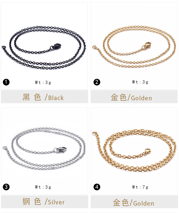 Wedding, Travel Occasion PVD Coated 18K Gold Plated Geometric Titanium Steel Fashion Waterproof Non Tarnish Necklace