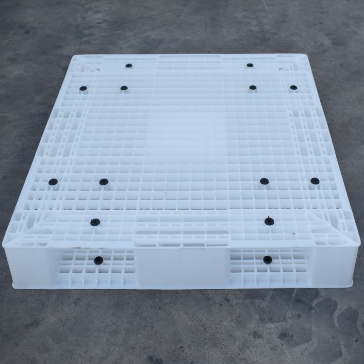 厂家直销新款加厚塑料托盘高密度HDPE托盘 1210网格双面塑料托盘