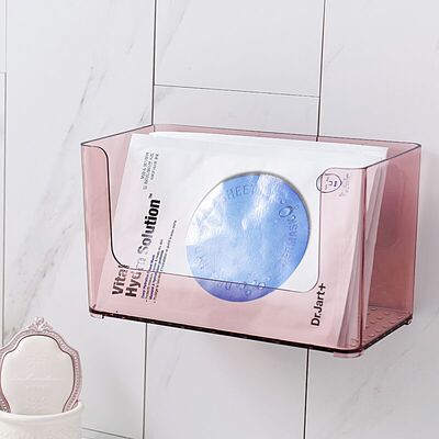 Mask box Suction wall No trace Cosmetics storage box Shower Room dresser transparent Dressing wholesale