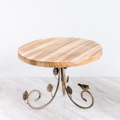 Nordic soporte de la torta de madera maciza moderna minimalista postre tienda bandeja postre estante moda boda accesorios decoración traje