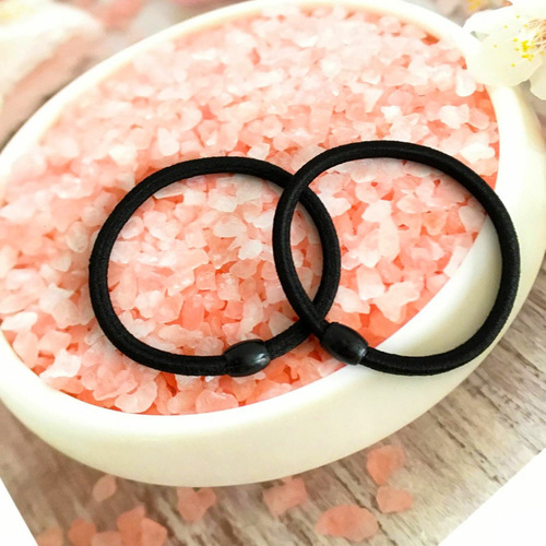 Korean version of black rubber band hair band, thick hair tie, simple hair rope, hair accessories, wholesale dollar store supply
