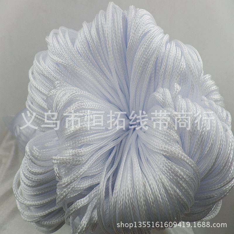 900D丙纶绳3mm4mmpp白色黑色空心绳 编织绳篮球网