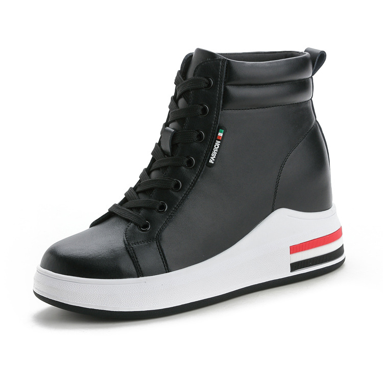 Chaussures de sport femme en cuir véritable - Ref 3435425 Image 9