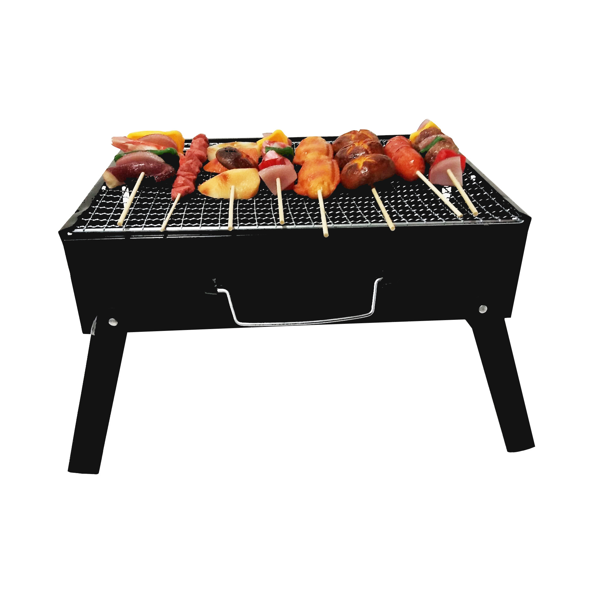 Regalo promocional plegable barbacoa parrilla al aire libre hogar barbacoa horno de carbón engrosado horno al aire libre promoción