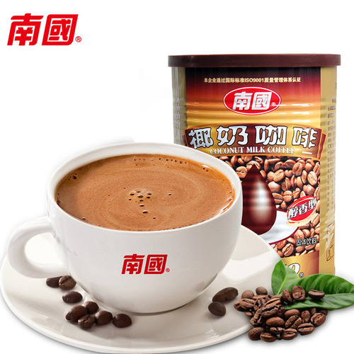 Hainan Specialty Southern Food Mellow Coconut Milk Coffee 450g Canned Instant Coffee Powder