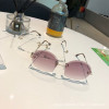 Crystal, retro sunglasses suitable for men and women, gradient, wholesale