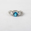 Sapphire wedding ring for beloved, European style