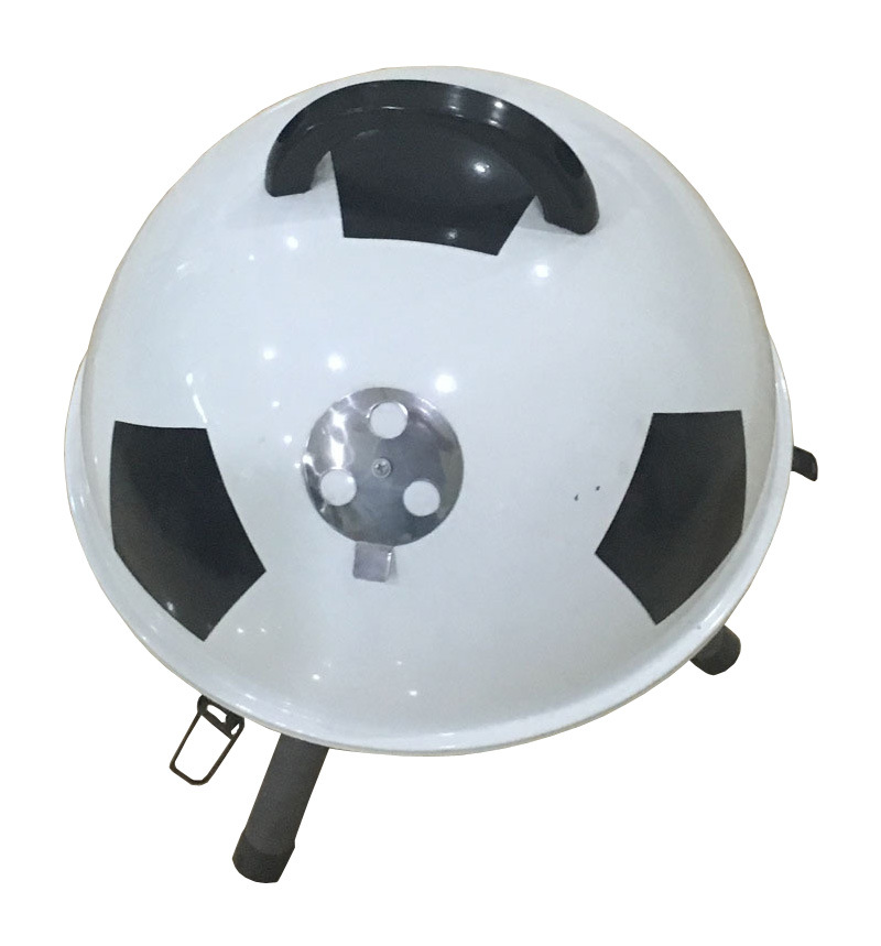 Estufa de fútbol blanco protección del medio ambiente libre de humo fútbol barbacoa parrilla regalos promocionales barbacoa parrilla