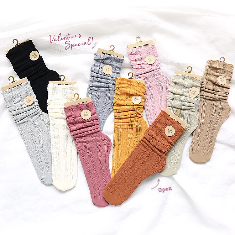 55g Weight Socks Classification Socks Lingerie Type Nylon Fabric Type A Pair Quantity Daily Occasion Solid Color Pattern Spring&Summer Season Women's Gender Japanese Style Style Women's Japanese Style Solid Color Nylon Crew Socks A Pair 11