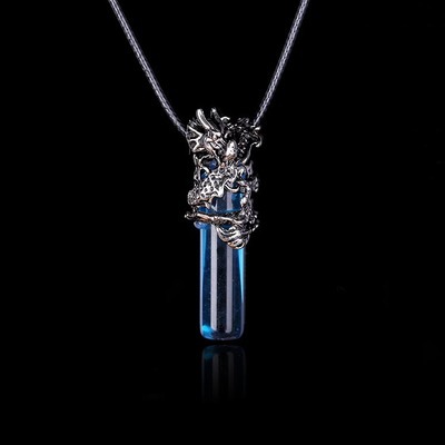 Dragon Crystal Necklace For Men - Trendy Punk Pendant Jewelry_voghion.com