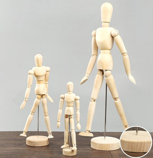 Spot Wooden Arthrine Puppet Man Model Multi -Size Дополнительная эскиза художника домашняя мебель