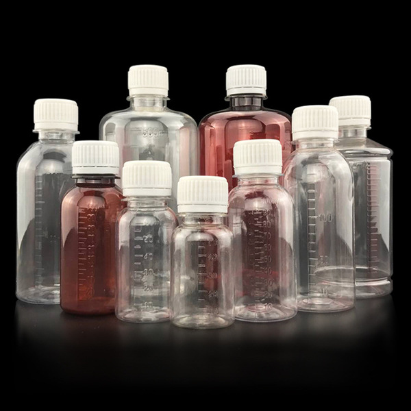 50 100 200ml Small mouth transparent plastic packaging liquid sample…