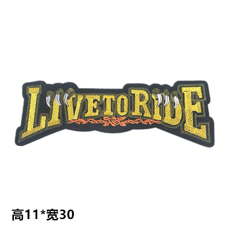 Estilo europeo y americano cráneo pegatinas de tela bordado estilo de la Universidad Ropa Decoración calcomanías fresco motocicleta fantasma cabeza reparación subsidio