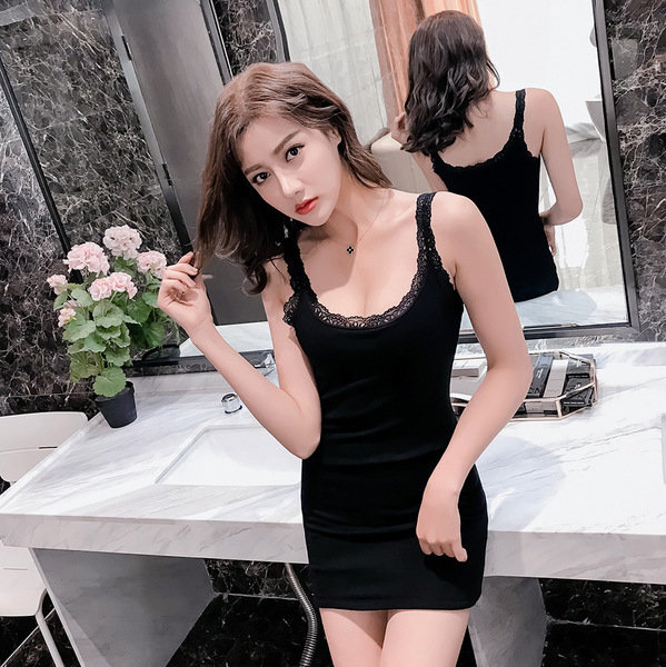 Summer lace long tank top