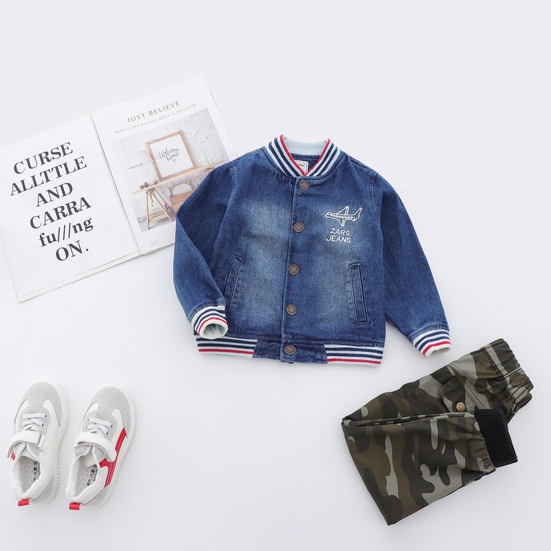 2019 New products Spring brand Children's clothing Boy children printing Jeans mlb wholesale