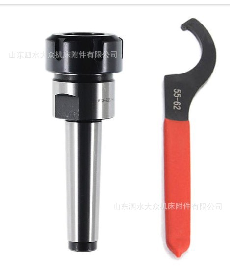 莫氏后拉铣夹头柄+扳手  MT3-ER32+扳手 后拉公制M12螺纹顶针