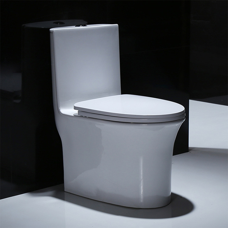 大管道家用陶瓷马桶酒店卫生间连体马桶超漩式冲水陶瓷坐便器工程