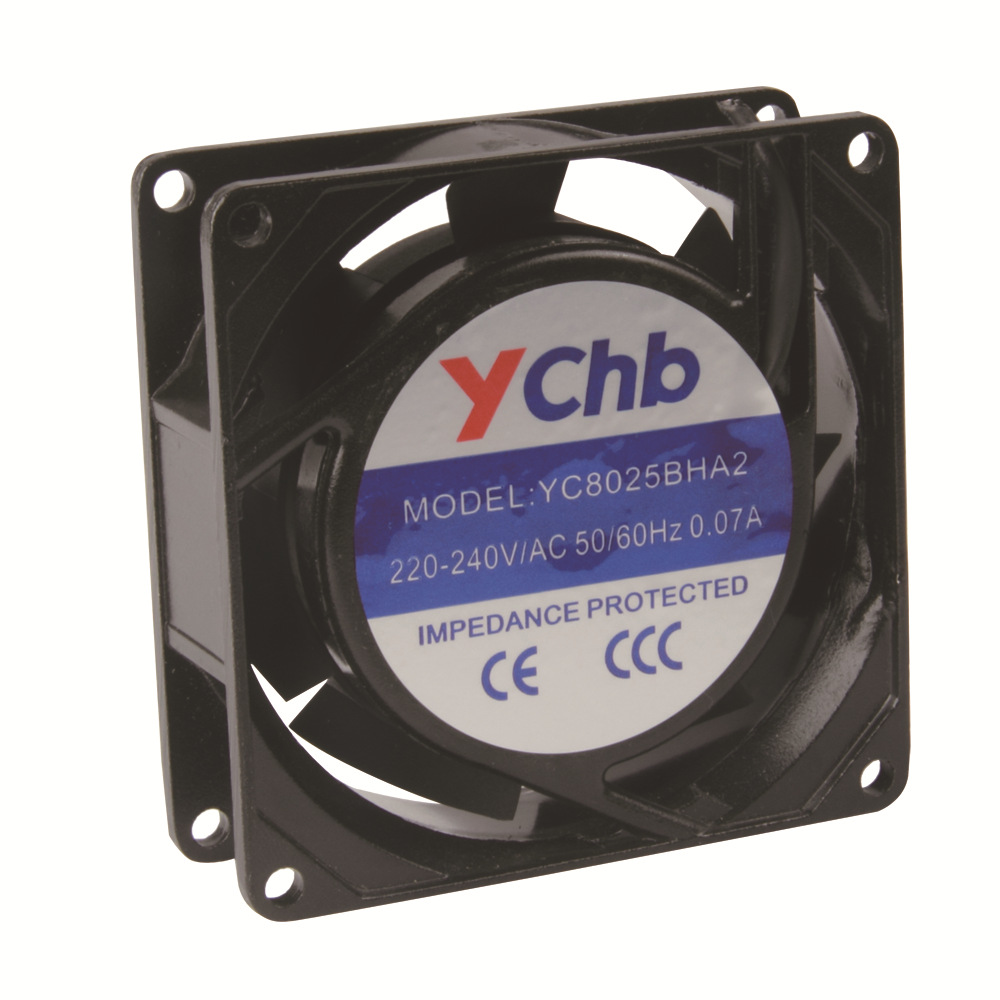 散热风扇禹臣慧博厂家8025滚珠风机80*80*25mm，110V,220V