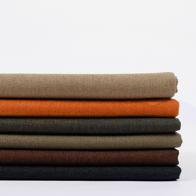 New summer spring men and women Cotton and hemp Clothing material fashion Plain Fabric Zen clothing retro-dress direct deal