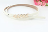 New women's fashion with fine PU leather strap trendy candy color women's waistband women 1334