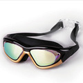 大框游泳镜 平光游泳镜 防水防雾竞速游泳眼镜 男女通用眼镜