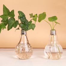 玻璃灯泡花瓶吊瓶悬挂绿植水培玻璃瓶客厅时尚摆件跨境电商货源
