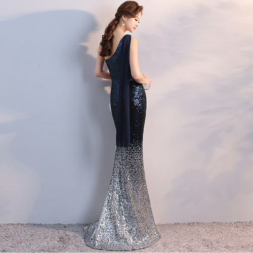 Evening dresses prom dress Robes de soirée evening gowns Beaded party evening dress long dress female meeting fishtail