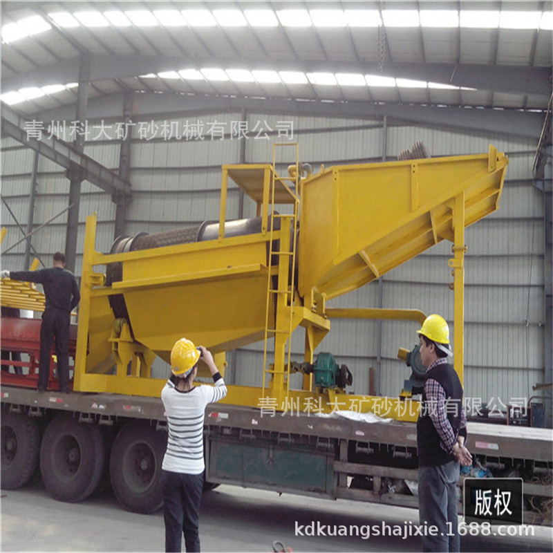 沙金选取设备 去泥筛分选金子设备 滚筒筛洗金机器 加纳淘金设备