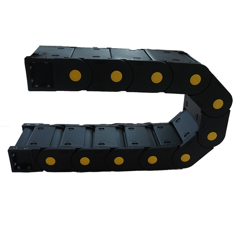 厂家直销机床工程塑料拖链桥式全封闭拖链电缆穿线坦克链尼龙拖链