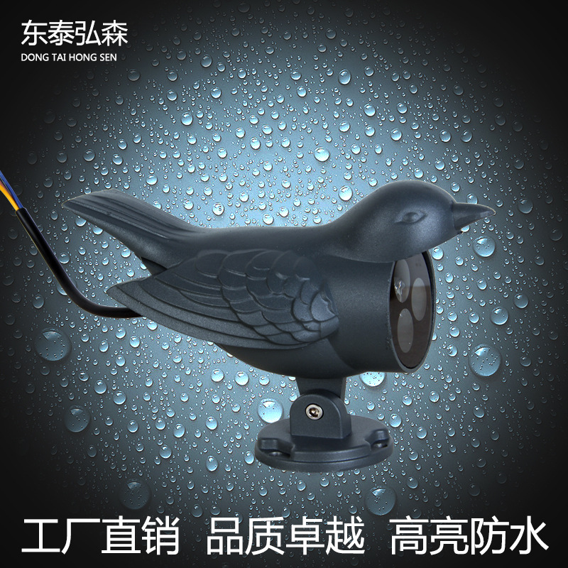 新款led射灯3W小鸟射灯投射灯瓦片射灯屋顶屋檐射灯户外灯具