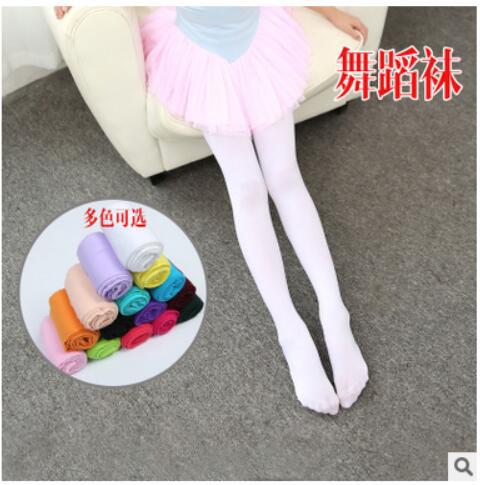 Calcetines de baile para niños Pantimedias blancas para niñas de práctica de primavera y otoño medias finas para bebés de verano de una sola pieza calcetines largos