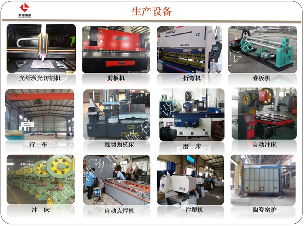 2江西萍乡科隆化工填料塔内件公司生产设备