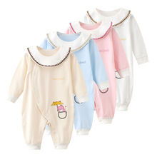 嬰兒連體衣春秋新生兒哈衣爬服裝夏季嬰兒衣服男女寶寶0-3-6個月