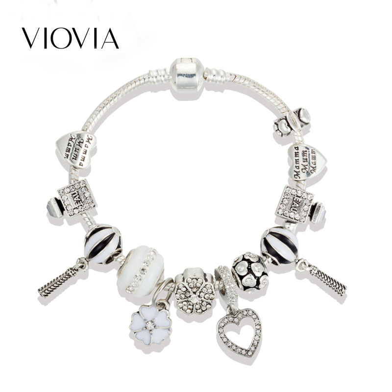 Charm Bracelet With Perfume Bottle And Heart Pendant For Women_voghion.com