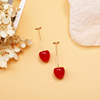 Japanese brand fruit earrings from pearl, gradient