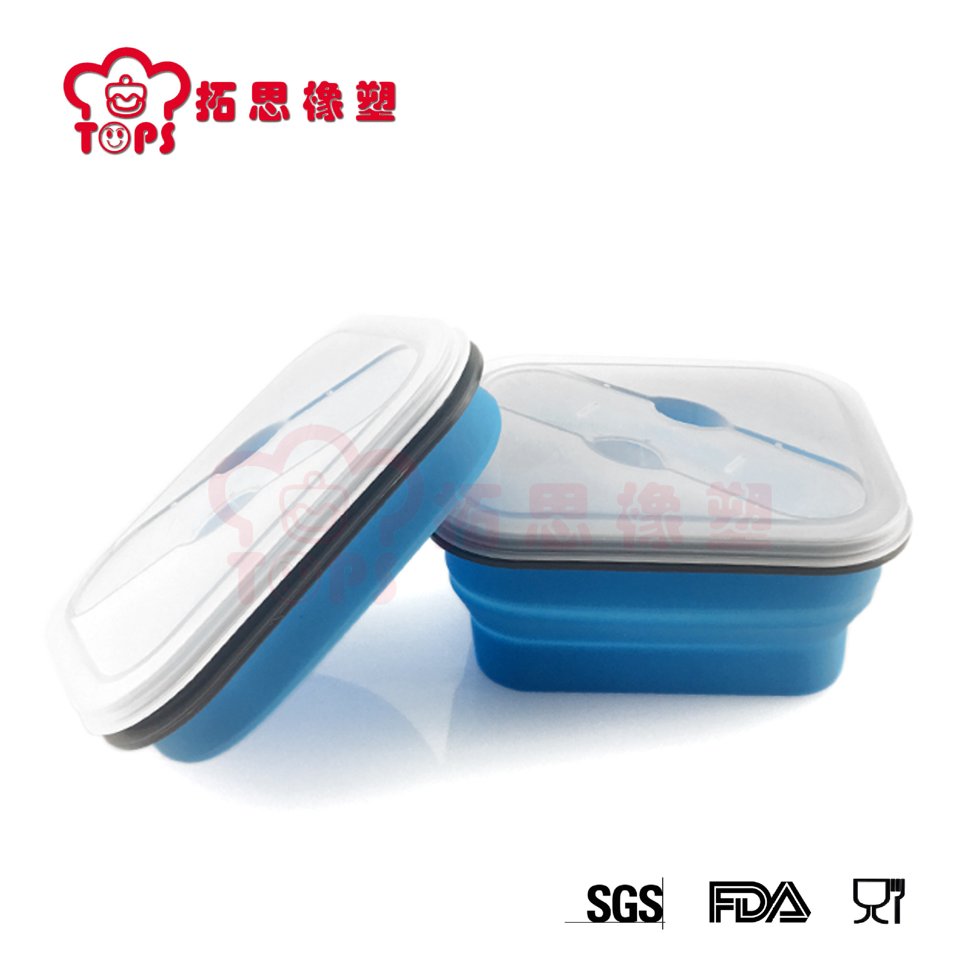 硅胶饭盒 硅胶微波炉饭盒 硅胶折叠饭盒 便携硅胶单格饭盒