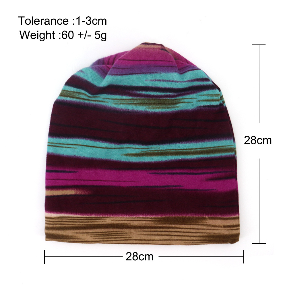 Striped Beanie Chemo Cap