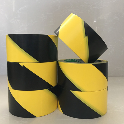 Warning tape PVC zebra crossing warning yellow black yellow floor carpet stickers floor marking color marking tape