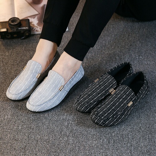 Social person Dou Dou shoes for men, Korean style shoes, lazy person shoes for men, canvas shoes for men, youth fashion men's shoes, men's Dou Dou shoes
