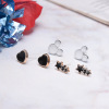 Plastic cute earrings, set, 36 pair, Korean style