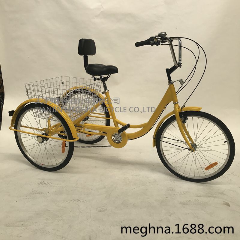 Factory wholesale 20 inch 24 inch 26 inch 6-7 speed human tricycle single speed pedal tricycle human tricycle