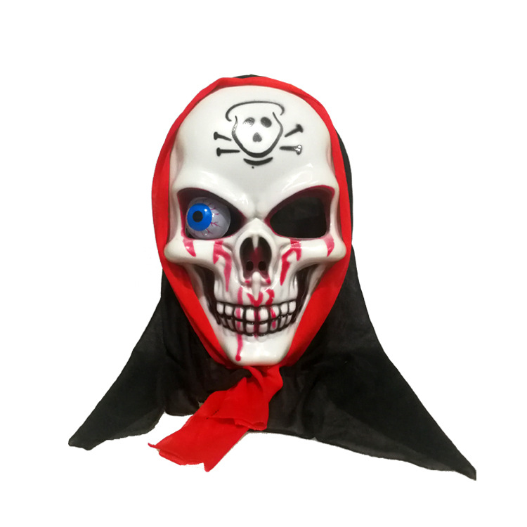 吸血鬼面具万圣节恐怖鬼头流血面具红头巾海盗面具道具直批 阿里巴巴
