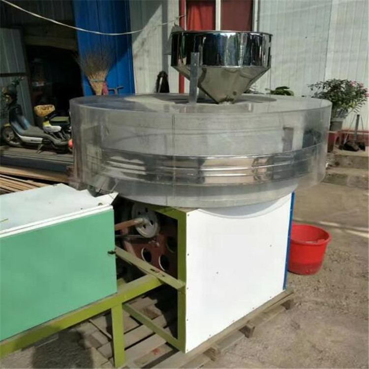 宏瑞供应新款杂粮电动石磨机全自动面粉石磨机生产粮食加工设备3