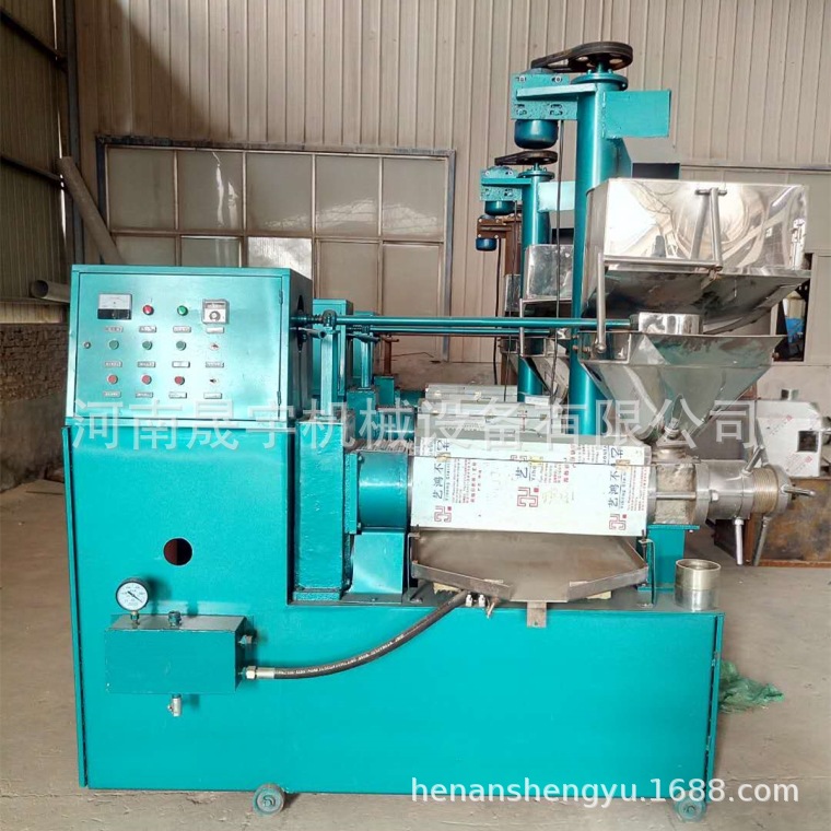 晟宇全自动榨炒一体榨油机 商用冷榨油机 螺旋压油机食用油脂设备