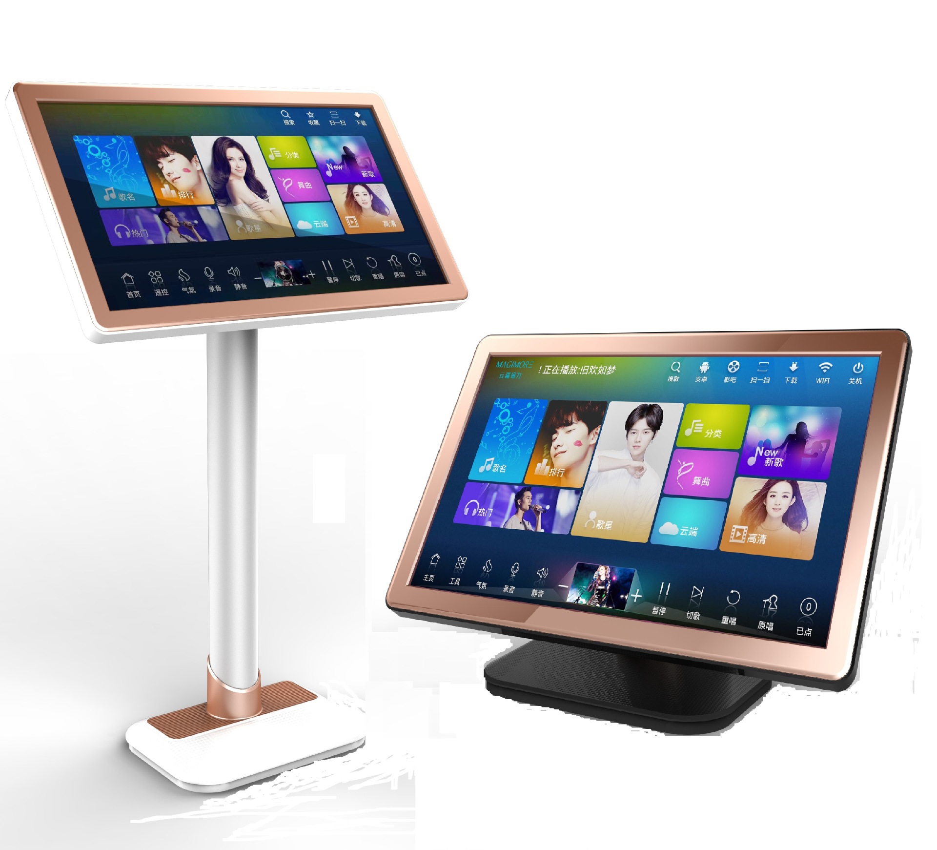 碧乐6T硬盘专业KTV歌库 无线更新 触摸屏卡拉OK点歌机一体机