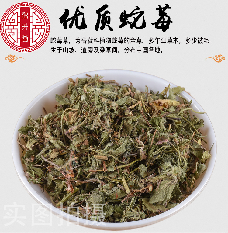 She Mei Cao (Duchesnea indica) — Dried Food-Herb Whole Plant, 500g Bulk overview