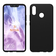 Nova 3i高透布丁套磨纱纹胶套高透外磨纱手机保护壳黑色素材适用