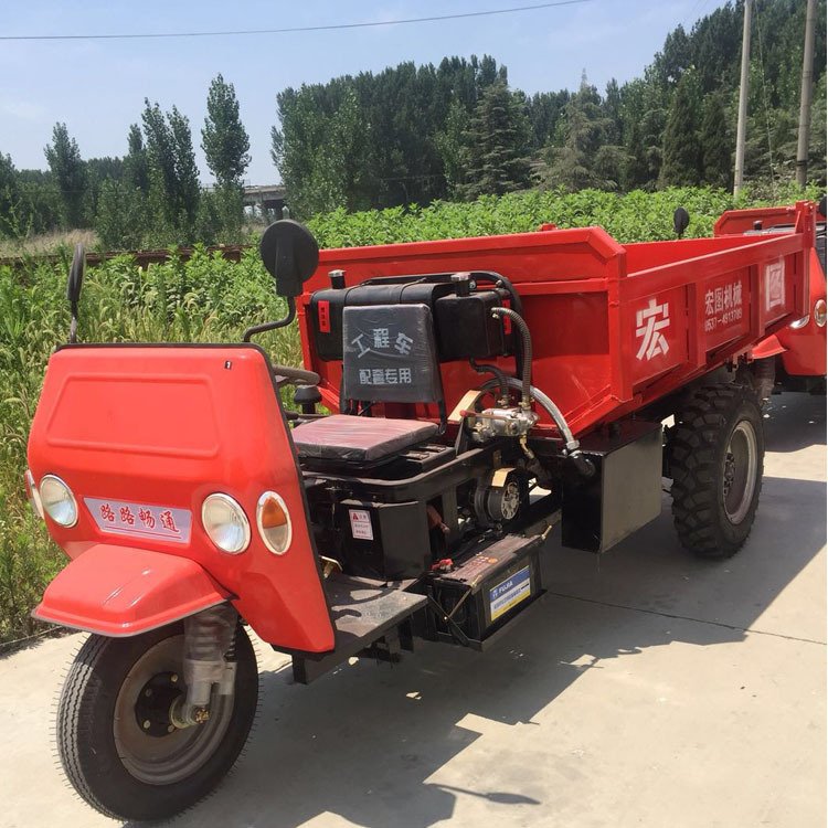 轮式三轮运输车 矿用自卸三轮运输车 自卸工程三轮车